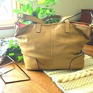 Coach "Hadley" Leather Duffle Bag